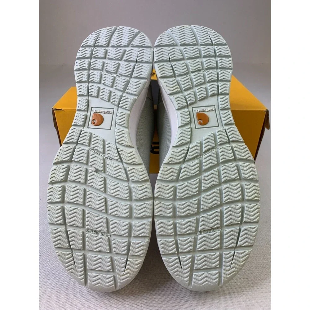 Carhartt Womens Force Nano Safety Toe Sneakers Gray Blue Lace-Up Work Shoe Sz 9M